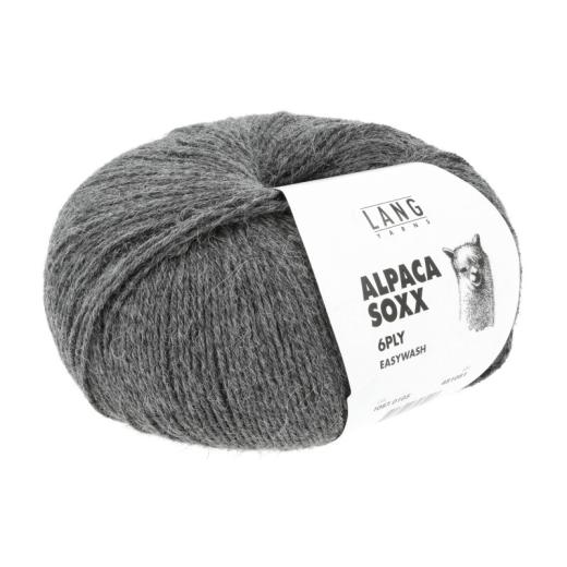 Alpaca Soxx 6-fach Lang Yarns - dunkelgrau mélange (0105)