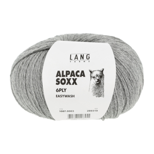 Lang Yarns Alpaca Soxx 6-fach - hellgrau mélange