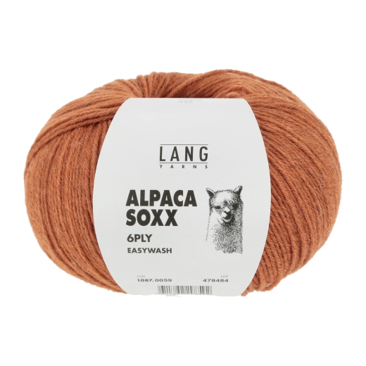 Lang Yarns Alpaca Soxx 6-fach - orange mélange