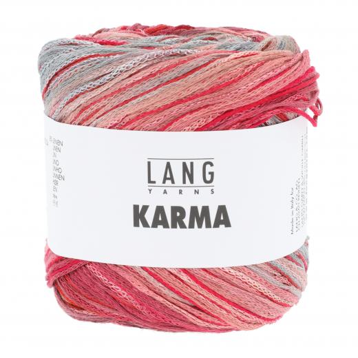 Karma Lang Yarns - bordeaux - rosa - grau (0008) Ausverkauf