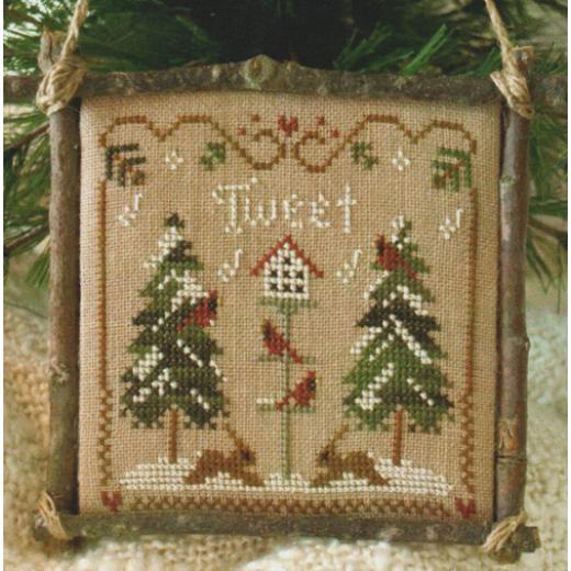 Little House Needleworks - 2011 Ornament Cardinal Winter