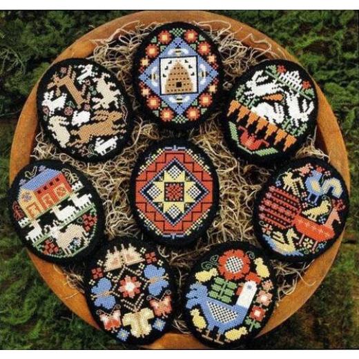 Prairie Schooler - Folk Eggs (Stickvorlage)