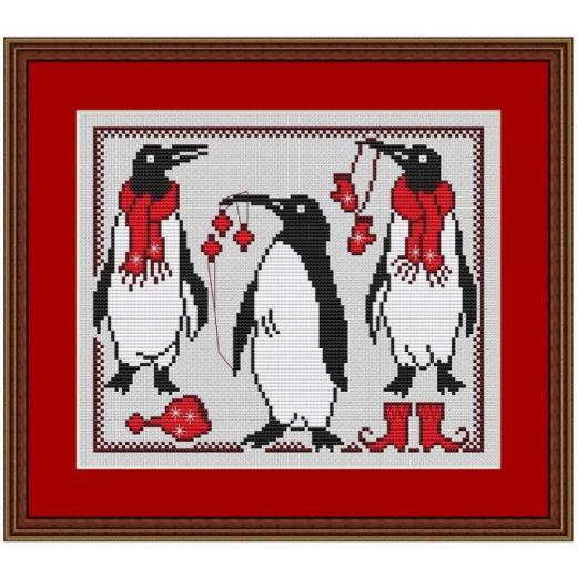 Kreuzstich-Insider - Weihnachtspinguin