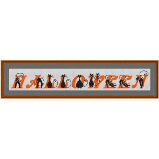 Kreuzstich-Insider - Halloweenschriftzug