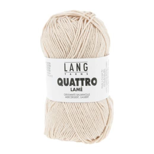LANG YARNS Quattro Lamé - creme (0002)