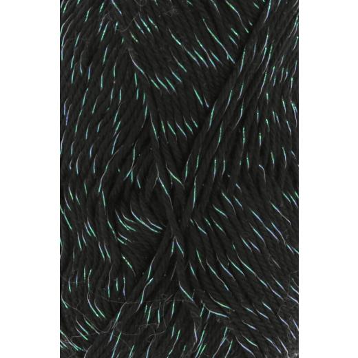 LANG YARNS Quattro Lamé - schwarz (0004)