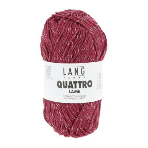 LANG YARNS Quattro Lamé - weinrot (0062)