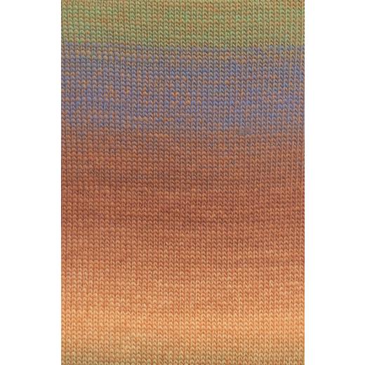 Lovis Lang Yarns - orange - grün - blau (0008) - Ausverkauf