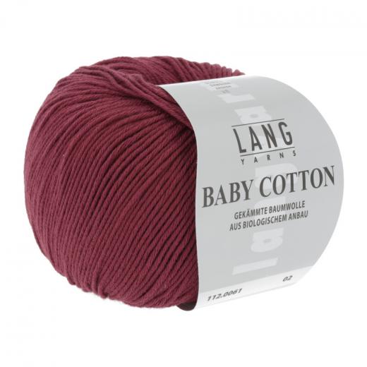 Baby Cotton Lang Yarns - dunkelrot (0061)