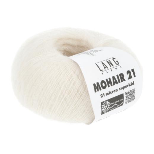 Lang Yarns Mohair 21 - edles Mohair-Seidengarn - ecru (0002)