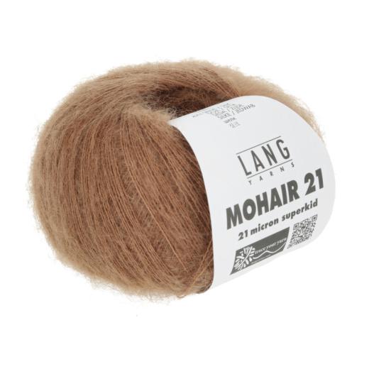 Lang Yarns Mohair 21 - edles Mohair-Seidengarn - nougat dunkel (0015)
