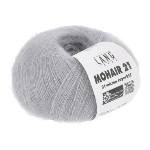 Lang Yarns Mohair 21 - edles Mohair-Seidengarn - silber (0023)