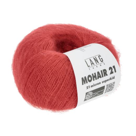 Lang Yarns Mohair 21 - edles Mohair-Seidengarn - rot (0060)