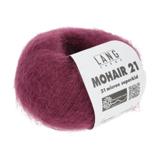 Lang Yarns Mohair 21 - edles Mohair-Seidengarn - burgund (0061)