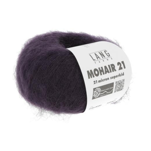 Lang Yarns Mohair 21 - edles Mohair-Seidengarn - violett dunkel (0090)
