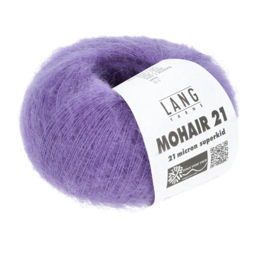 Lang Yarns Mohair 21 - edles Mohair-Seidengarn - lila dunkel (0146)