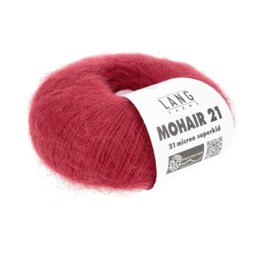 Lang Yarns Mohair 21 - edles Mohair-Seidengarn - feuerrot (0160)