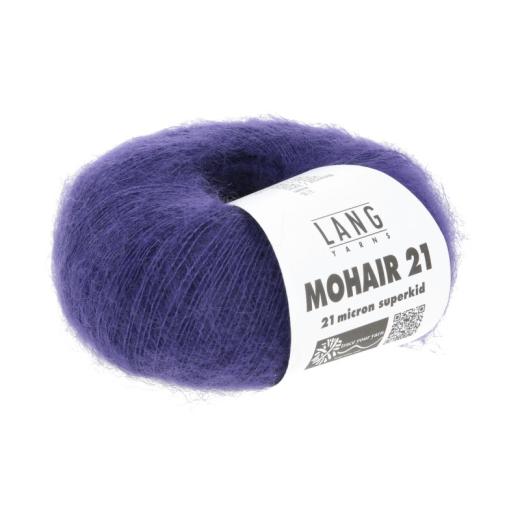 Lang Yarns Mohair 21 - edles Mohair-Seidengarn - violett royal (0190)