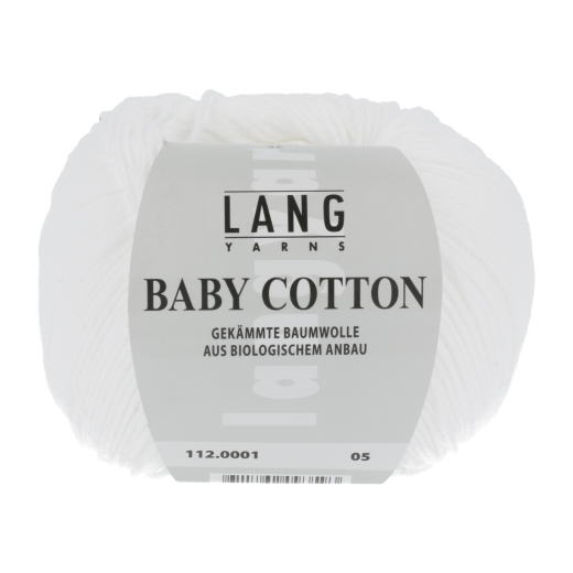Baby Cotton Lang Yarns - weiß (0001)