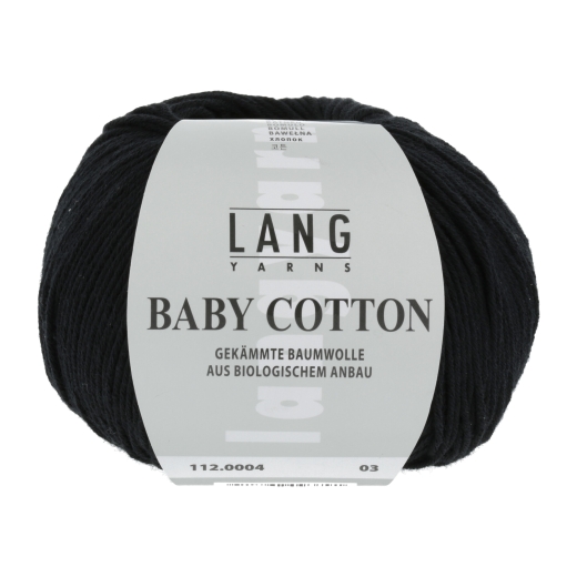 Baby Cotton Lang Yarns - schwarz (0004)