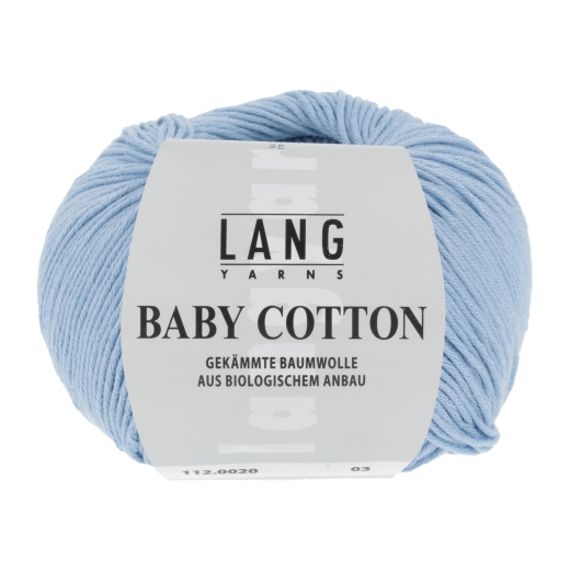 Baby Cotton Lang Yarns - hellblau (0020)