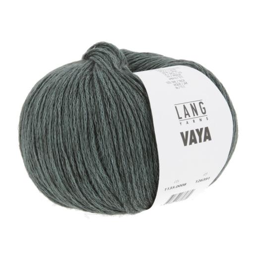 LANG YARNS Vaya - Baumwoll-Merino-Yak-Garn - graugrün (0008)