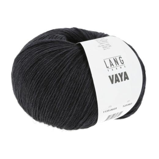 LANG YARNS Vaya - Baumwoll-Merino-Yak-Garn - navy (0025)