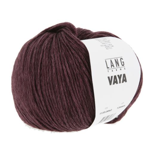 LANG YARNS Vaya - Baumwoll-Merino-Yak-Garn - weinrot (0062)