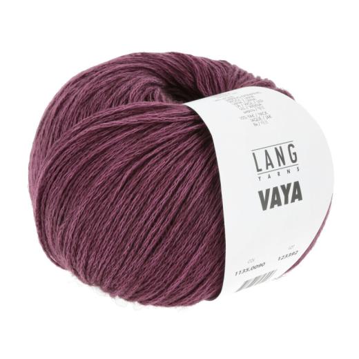 LANG YARNS Vaya - Baumwoll-Merino-Yak-Garn - pflaume (0090)