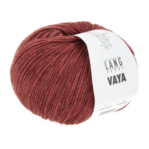 LANG YARNS Vaya - Baumwoll-Merino-Yak-Garn - ziegel (0187)