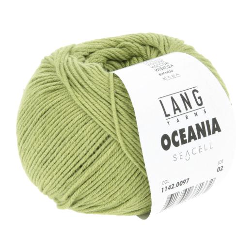 LANG YARNS Oceania - Baumwollgarn mit Seacell - olive (0097)
