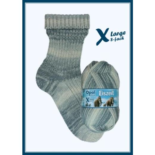 Opal XLarge Eiszeit 8-fach Sockenwolle - Feuersteine