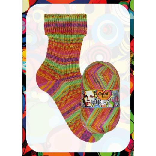 Opal Funky 4-fach - Wassernasse Taucherflossen (Sockenwolle)