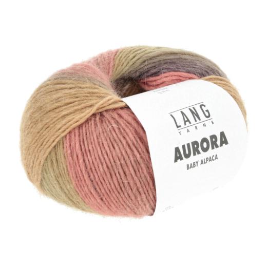 Aurora Lang Yarns - koralle-braun-violett-olive (0001)