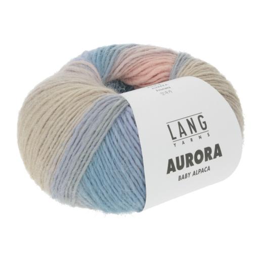 Aurora Lang Yarns - blau-grün-lachs-sand (0003)