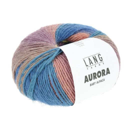 Aurora Lang Yarns - violett-gelb-blau-pink (0005)