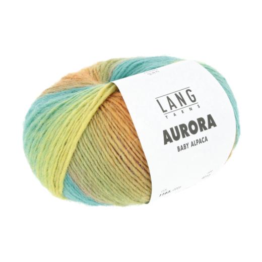 Aurora Lang Yarns - türkis-pink-orange-gelb (0006)