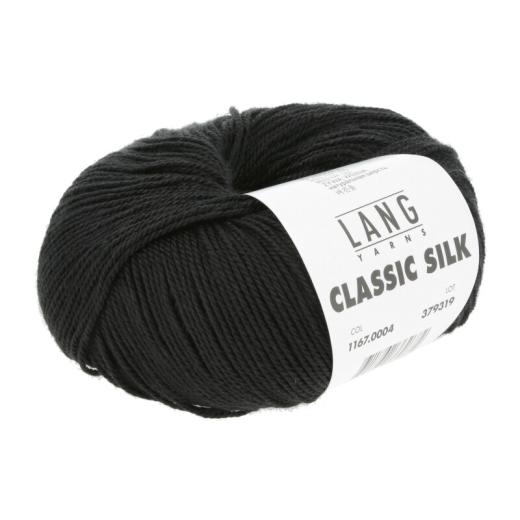 Classic Silk Lang Yarns - schwarz (0004)