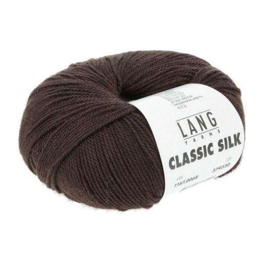 Classic Silk Lang Yarns - dunkelbraun (0068)