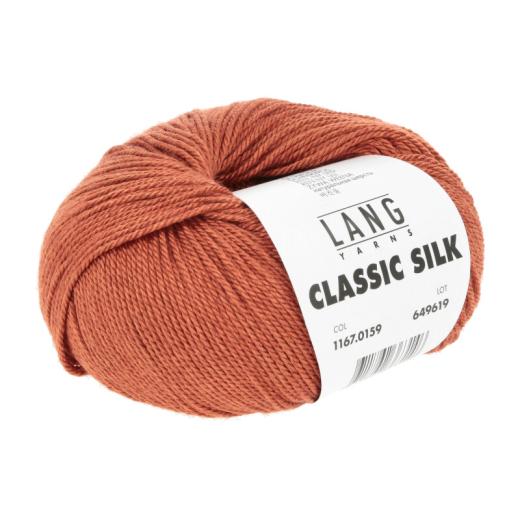 Classic Silk Lang Yarns - dunkelorange (0159)