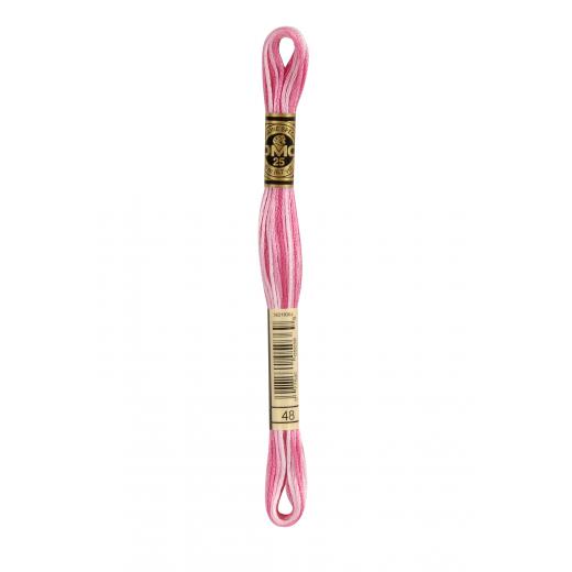 DMC Stickgarn (Sticktwist) - 48 babyrosa multicolor