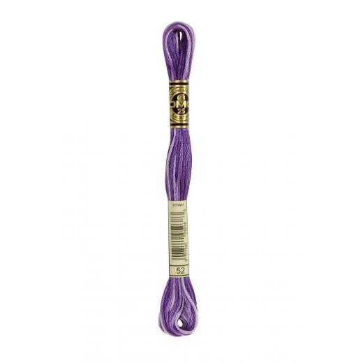 DMC Stickgarn (Sticktwist) - 52 violett multicolor