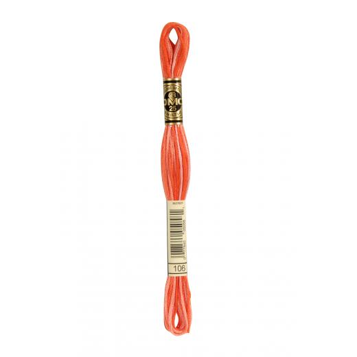 DMC Stickgarn - 106 koralle multicolor