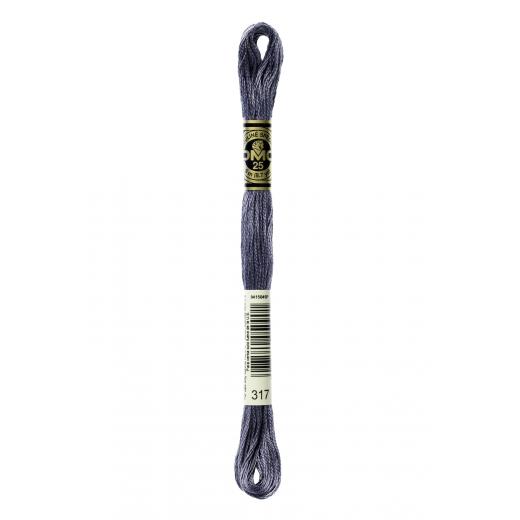 DMC Stickgarn - 317 zinngrau
