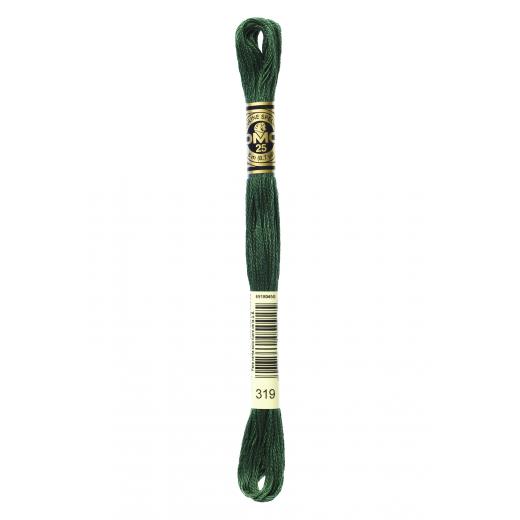 DMC Stickgarn - 319 pistaziengrün sehr dunkel