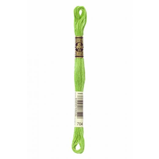 DMC Stickgarn - 704 gelbgrün leuchtend