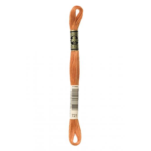 DMC Stickgarn (Sticktwist) - 721 orangengewürz mittel