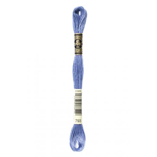 DMC Stickgarn (Sticktwist) - 793 kornblumenblau mittel