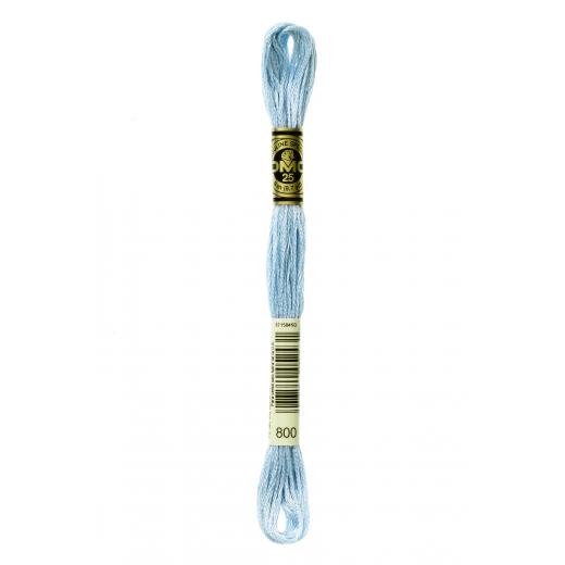 DMC Stickgarn (Sticktwist) - 800 Delfter blau blass