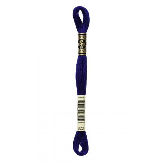 DMC Stickgarn (Sticktwist) - 820 royalblau sehr dunkel